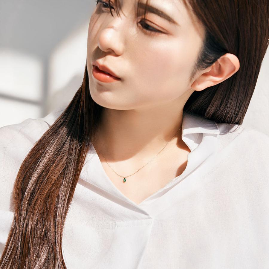 Jewel closet by L&Co. 誕生石 ネックレス 5月 エメラルド 10金 K10