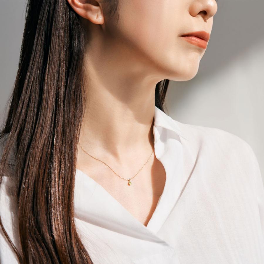 Jewel closet by L&Co. 誕生石 ネックレス 8月 ペリドット 10金 K10