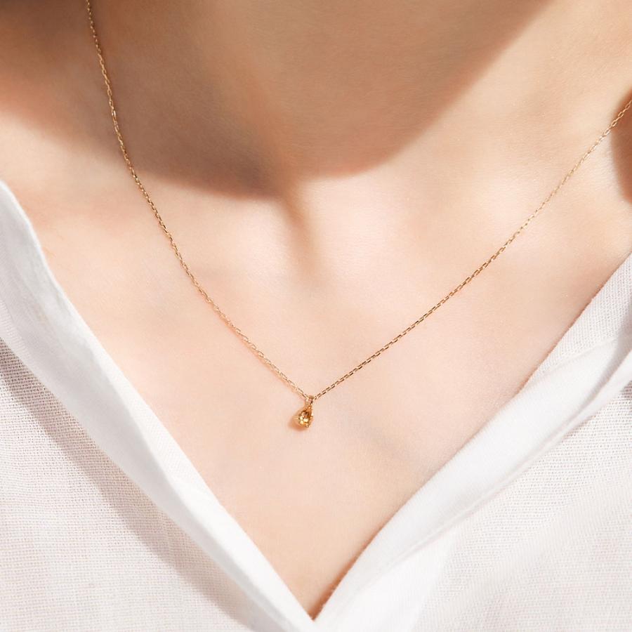 Jewel closet by L&Co. 誕生石 ネックレス 11月 シトリン 10金 K10