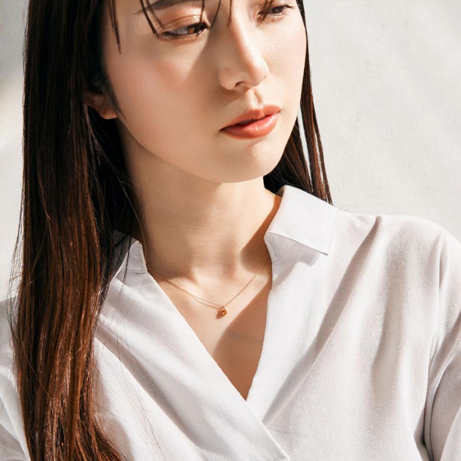 Jewel closet by L&Co. 誕生石 ネックレス 11月 シトリン 10金 K10