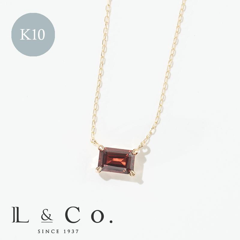 Jewel closet by L&Co. 誕生石 1月 ネックレス レディース ガーネット