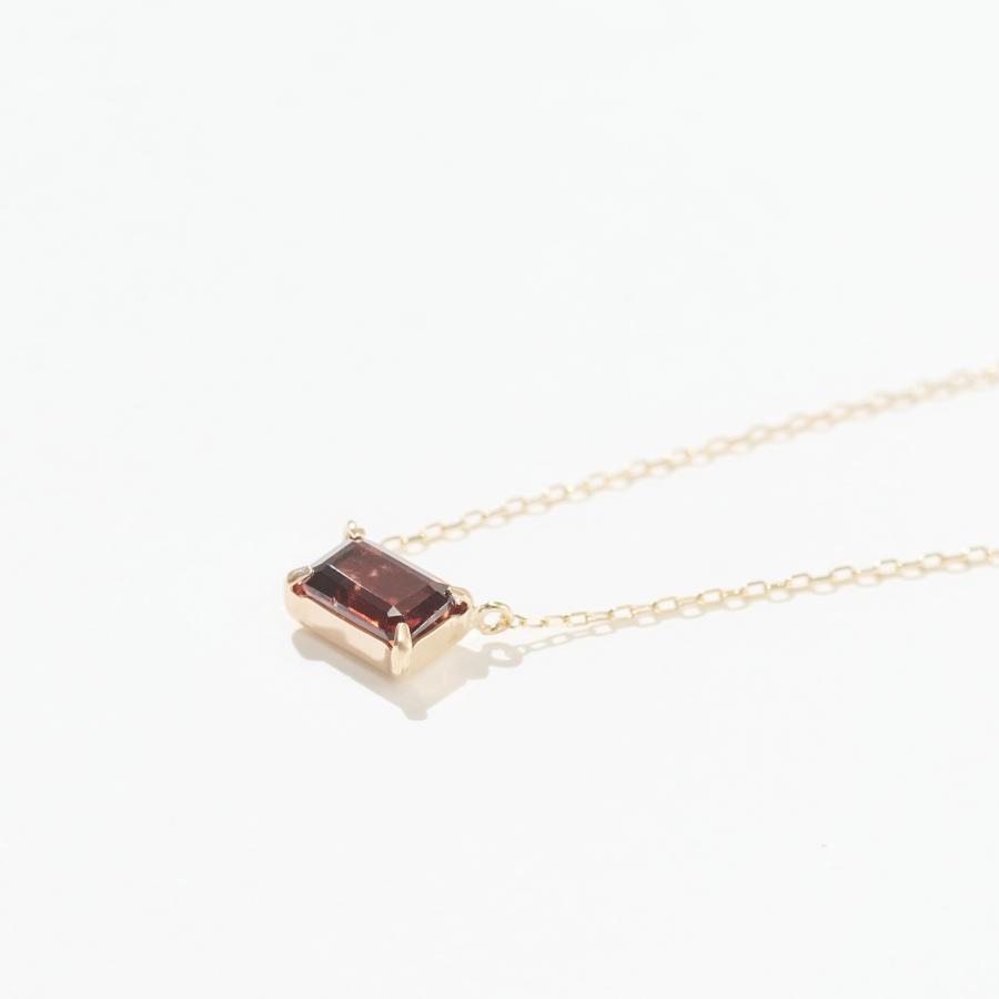 誕生石 1月 ネックレス レディース ガーネット 10金 K10 L&Co.（エルアンドコー） 友達 彼女 妻 プレゼント ギフト 記念日の画像