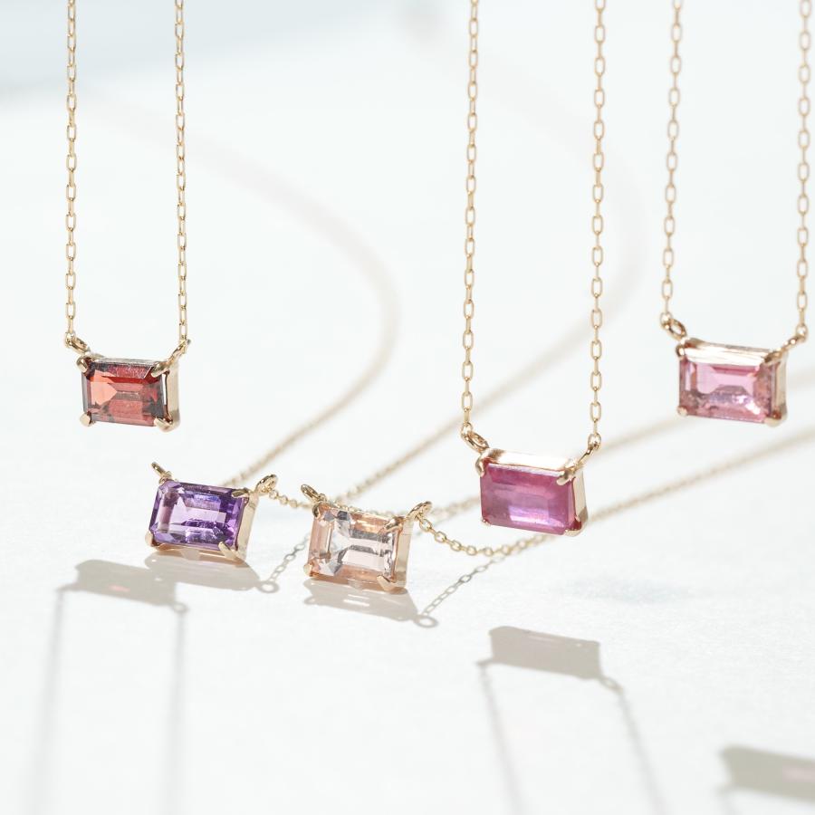 Jewel closet by L&Co. 誕生石 4月 ネックレス レディース ホワイト