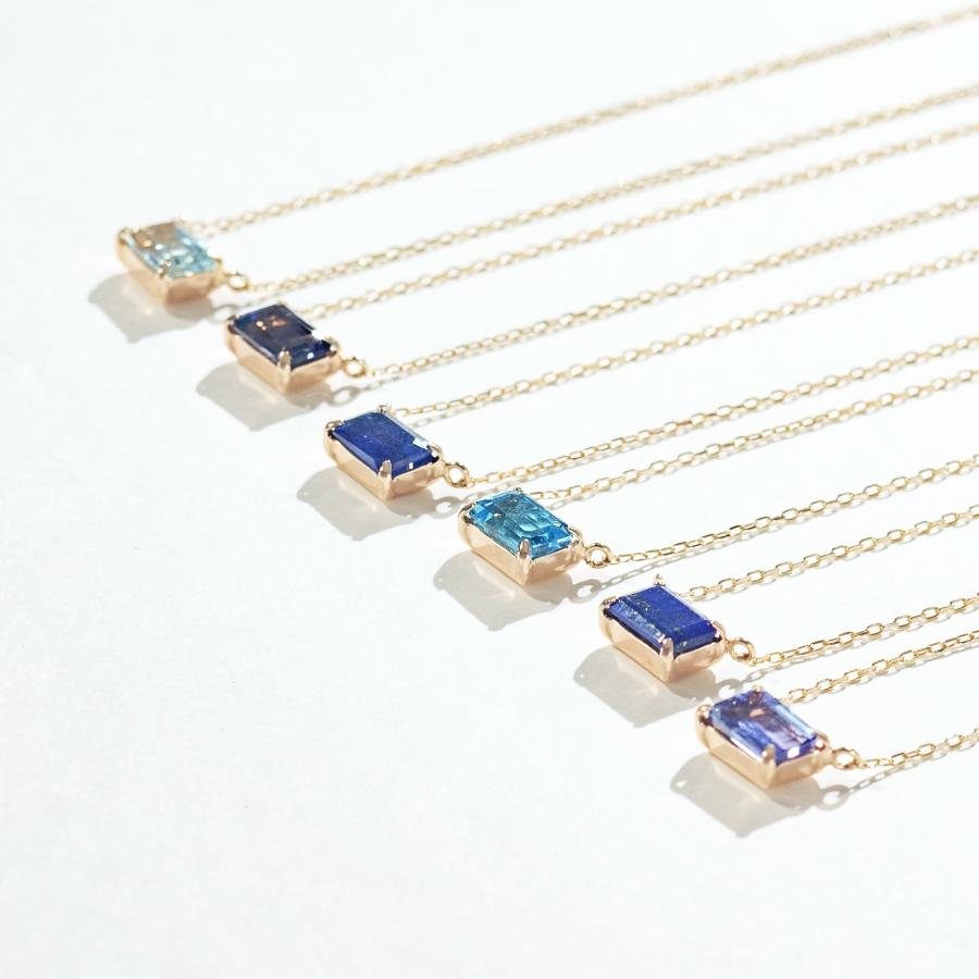 誕生石 9月 ネックレス レディース サファイア 10金 K10 L&Co.（エルアンドコー） 友達 彼女 妻 プレゼント ギフト 記念日の画像