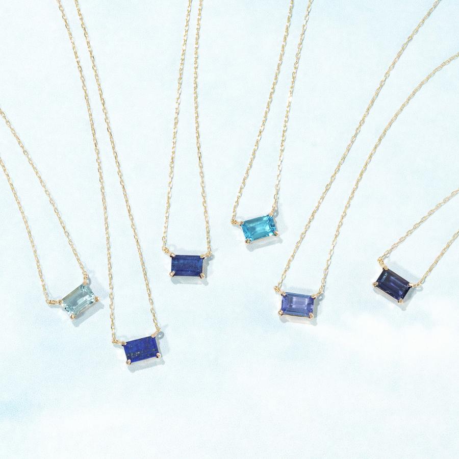 誕生石 11月 ネックレス レディース ブルートパーズ 10金 K10 L&Co.（エルアンドコー） 友達 彼女 妻 プレゼント ギフト 記念日の画像