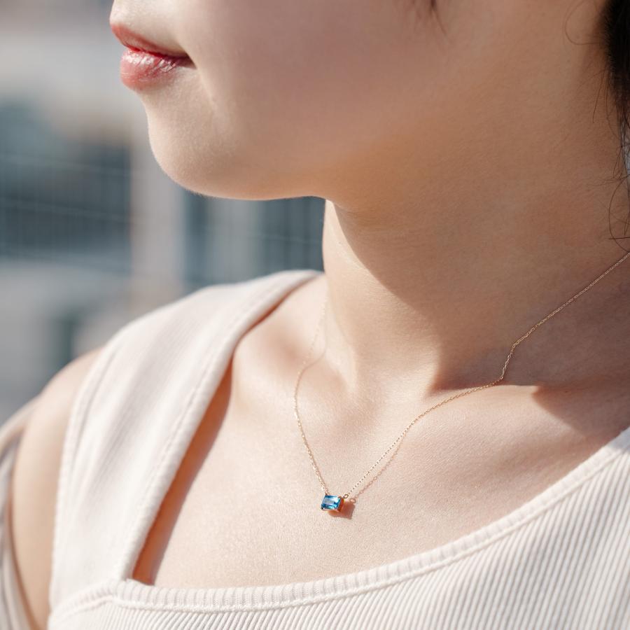 Jewel closet by L&Co. 誕生石 11月 ネックレス レディース ブルー 