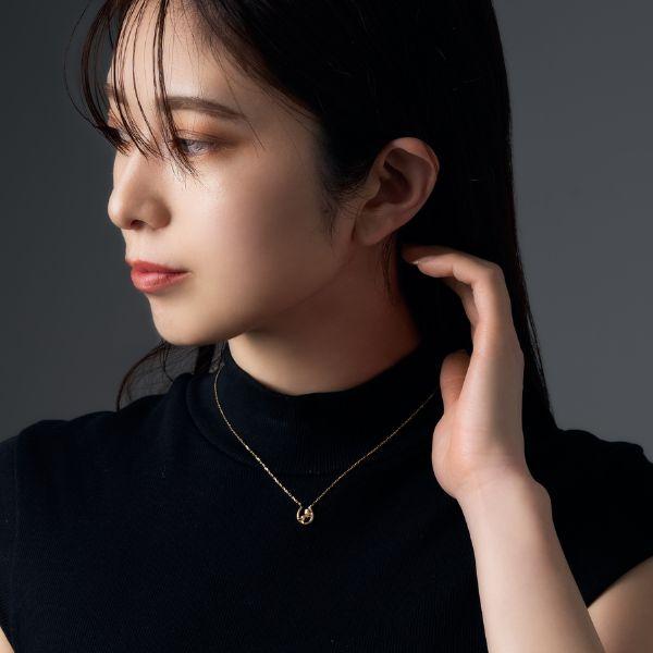 K18 馬蹄/ホースシュー  ネックレス  イエローゴールド カラーストーンネックレス  ネックレス L&Co.（エルアンドコー） | Jewel closet by L&Co. | 03