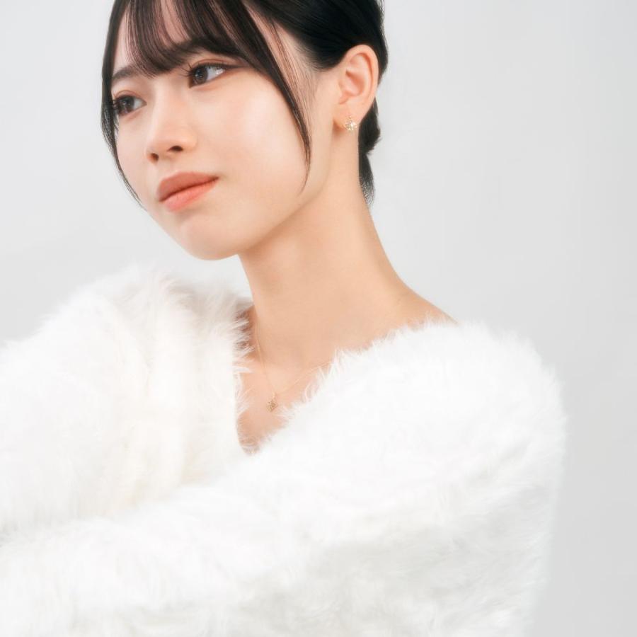ネックレス K10 イエローゴールド カラーストーン（グリーン） グリーンアメジスト・ペリドット・グリーンクォーツ candle L&Co.（エルアンドコー）の画像