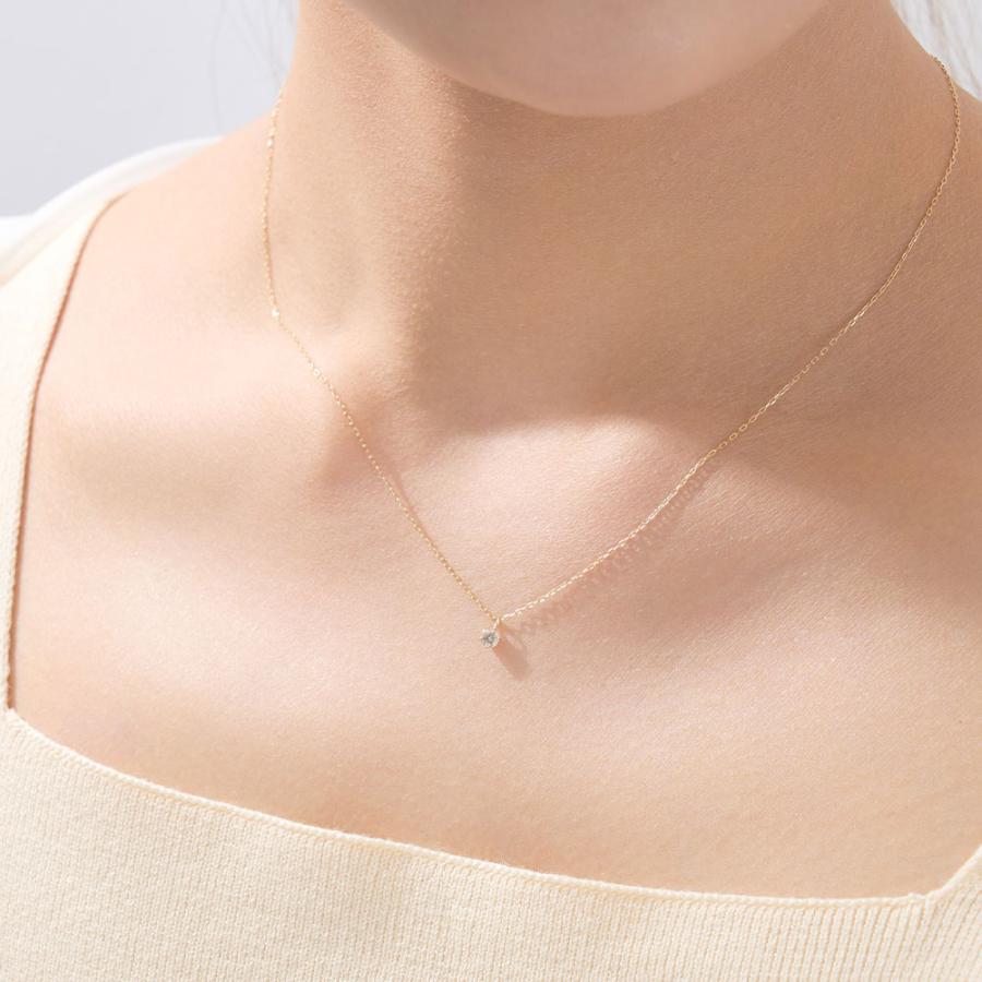 ネックレス レディース ダイヤモンド 0.08ct K10 10金 彼女 妻  