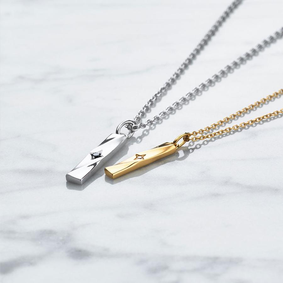 ギフトボックス付き ペアネックレス ネックレス シンプル さりげない  