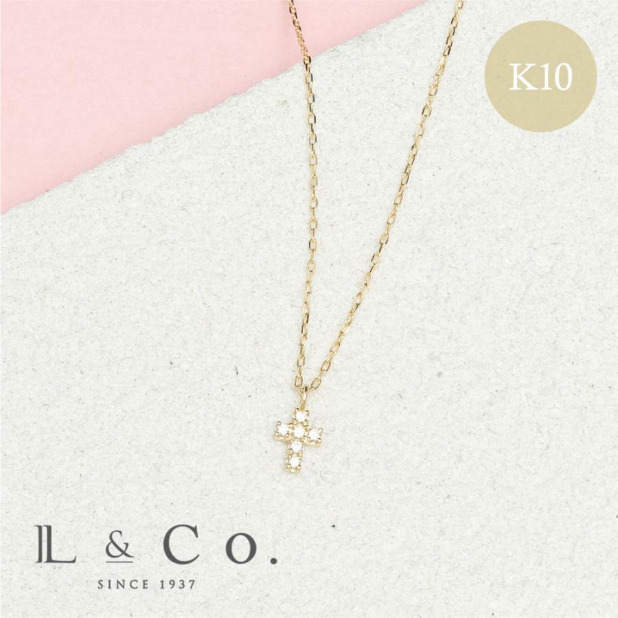 Jewel closet by L&Co. ネックレス レディース ダイヤモンド クロス