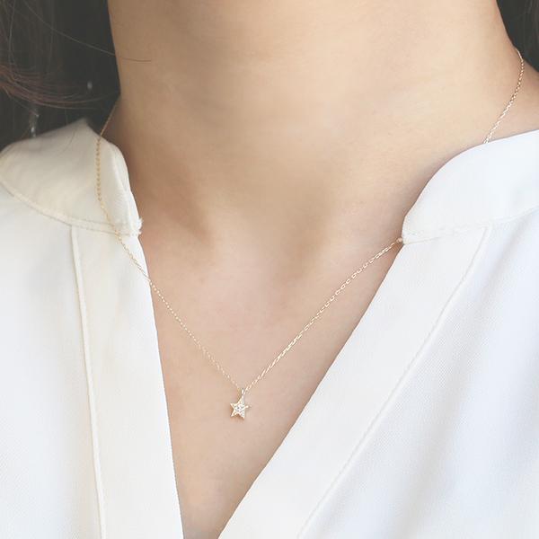 Jewel closet by L&Co. ネックレス レディース ダイヤモンド スター 星