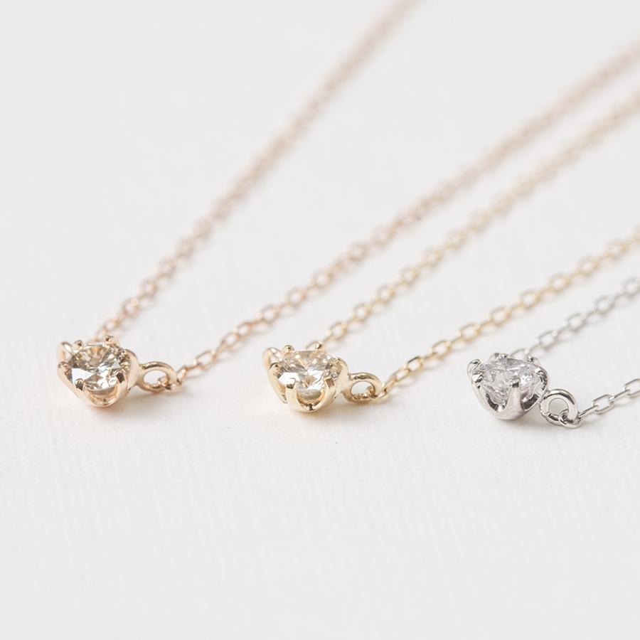 Jewel closet by L&Co. ネックレス レディース ダイヤモンド 0.10ct