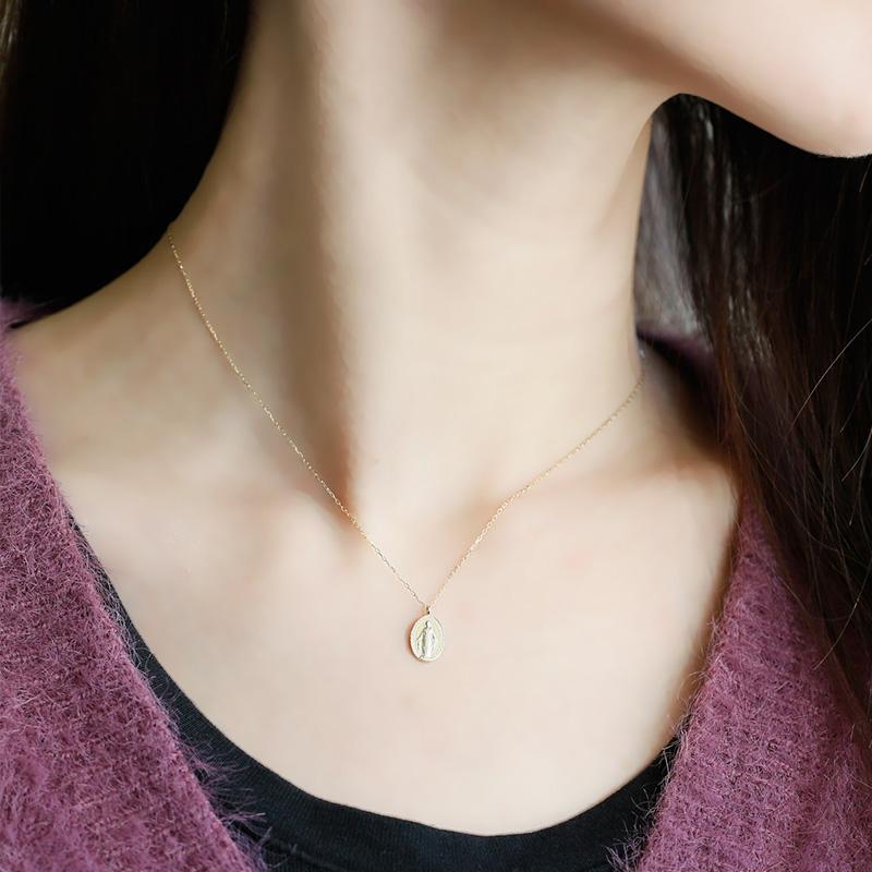 Jewel closet by L&Co. ネックレス コイン レディース メンズ K10 10金 