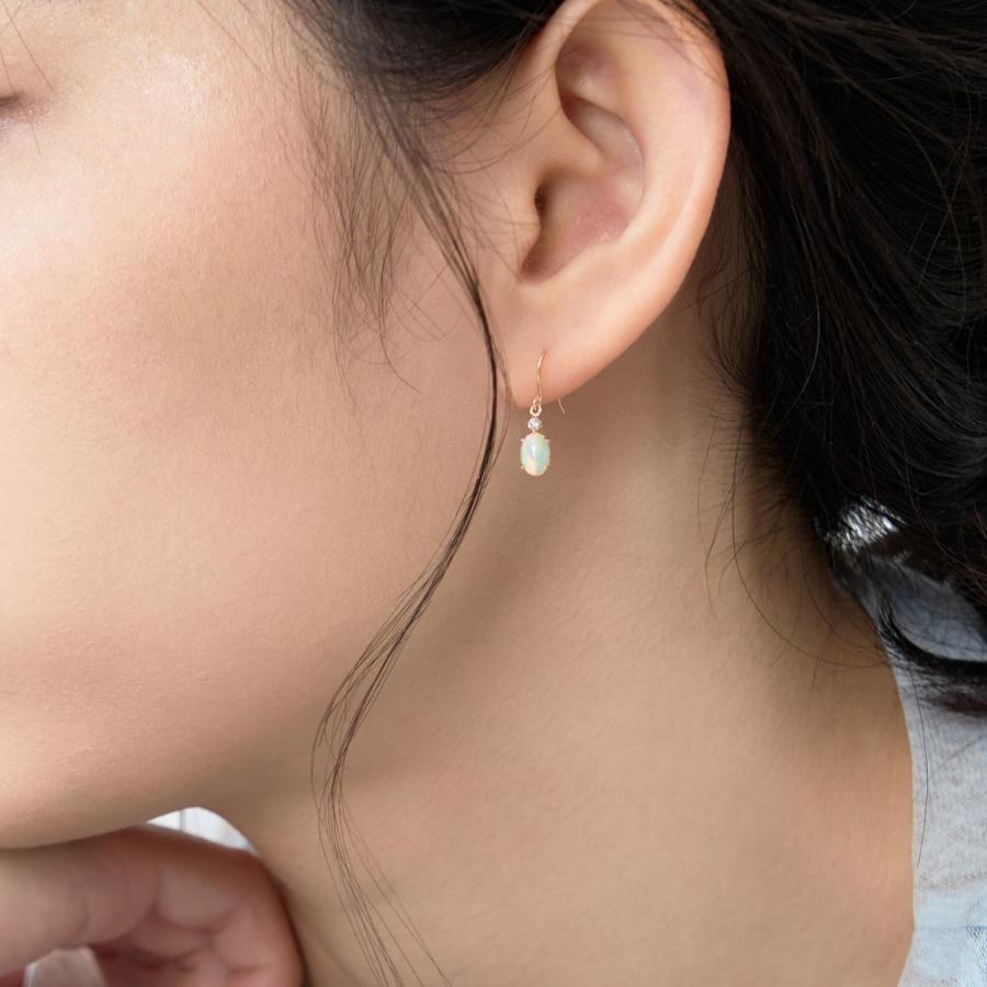 Jewel closet by L&Co. ピアス レディース オパール ダイヤモンド 計 