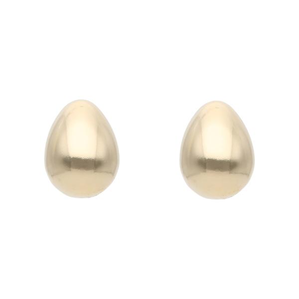 ピアス レディース メンズ K18 18金 たまご 卵 エッグ 地金 シンプル スタッド ユニセックス L&Co.（エルアンドコー）の画像
