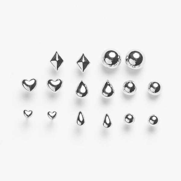 ピアス レディース メンズ プラチナ Pt900 丸玉 ボール 4mm 地金 シンプル スタッド ユニセックス L&Co.（エルアンドコー）の画像