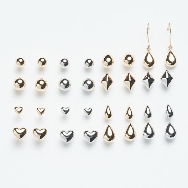 ピアス レディース メンズ プラチナ Pt900 丸玉 ボール 4mm 地金 シンプル スタッド ユニセックス L&Co.（エルアンドコー）の画像
