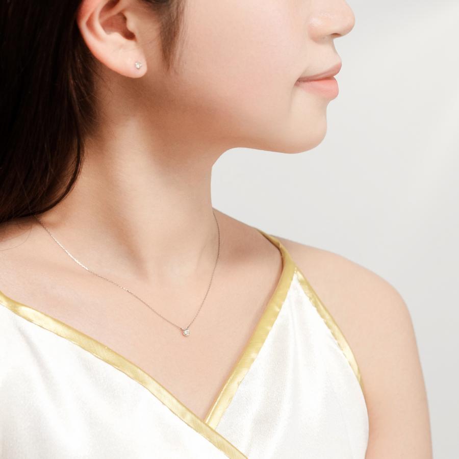 ネックレスプラチナ PT900 ダイヤモンド 0.08ct ダイヤネックレス L&Co.（エルアンドコー）新商品 プレゼント 彼女 妻 ギフト 08ct L&Co エルアンドコー 約4