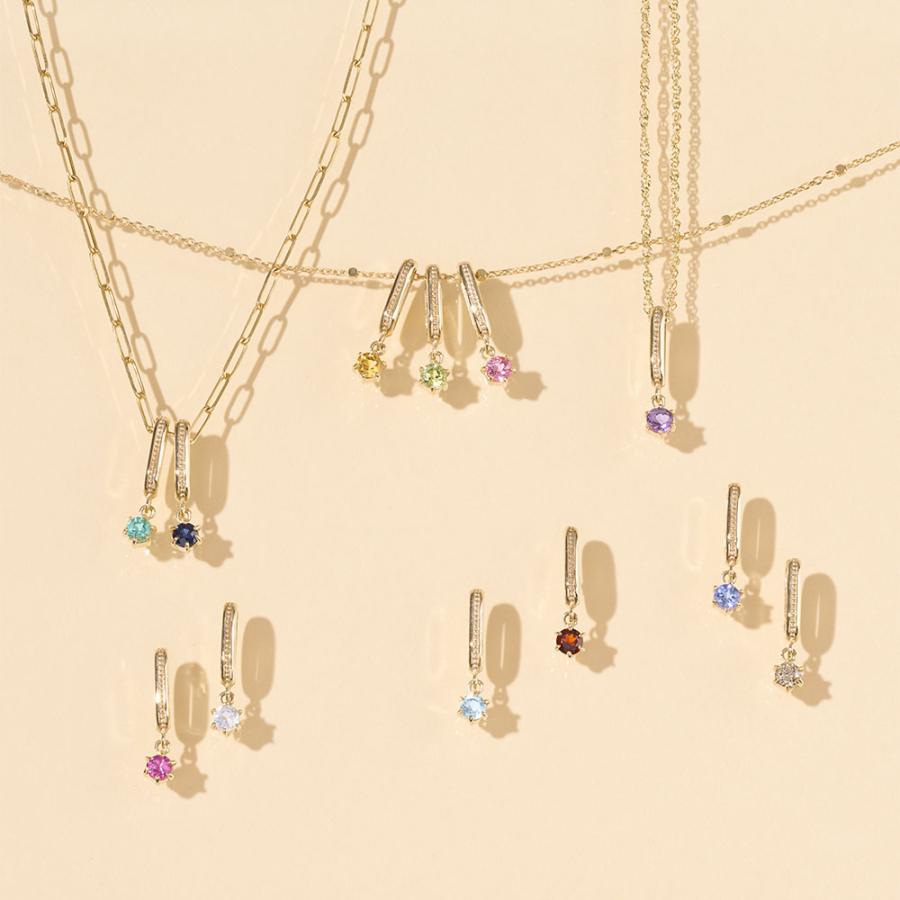 ペンダントトップ K10 ダイヤモンド 0.06ct ネックレス チャーム ペンダントヘッド 10金 イエローゴールド L&Co. エルアンドコーの画像