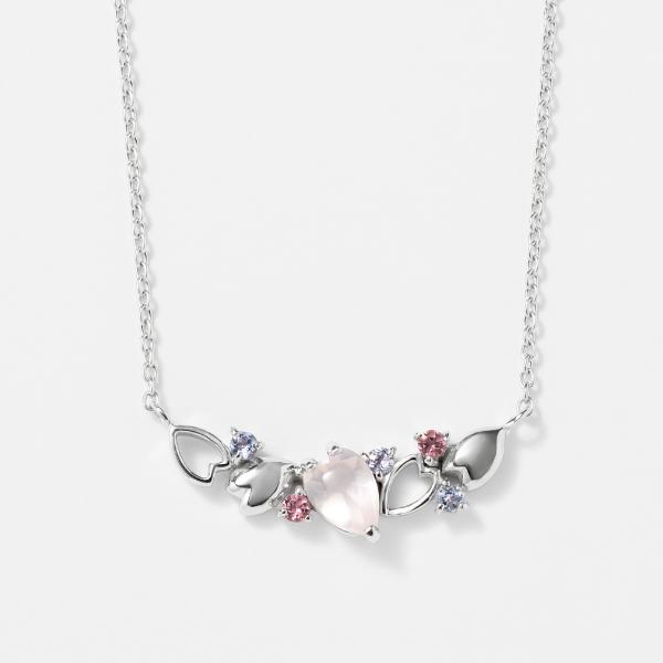 ネックレス SV925 夜桜 ペンダント レディース SV925  さくら sakura サクラ シルバー カラース ト ーン L&Co.　エルアンドコーの画像