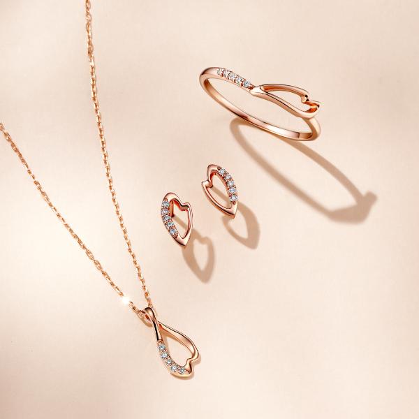 ネックレス K10 10金 PG 陽桜 ペンダント レディース  桜 さくら sakura サクラ ピンク カラース ト ーン L&Co.　エルアンドコーの画像