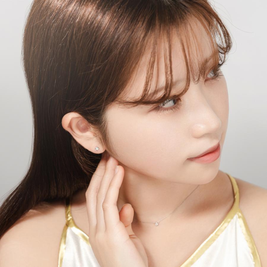 ピアス プラチナ PT900 ダイヤモンド 0.1ct L&Co.（エルアンドコー）プレゼント 彼女 妻 ギフトの画像