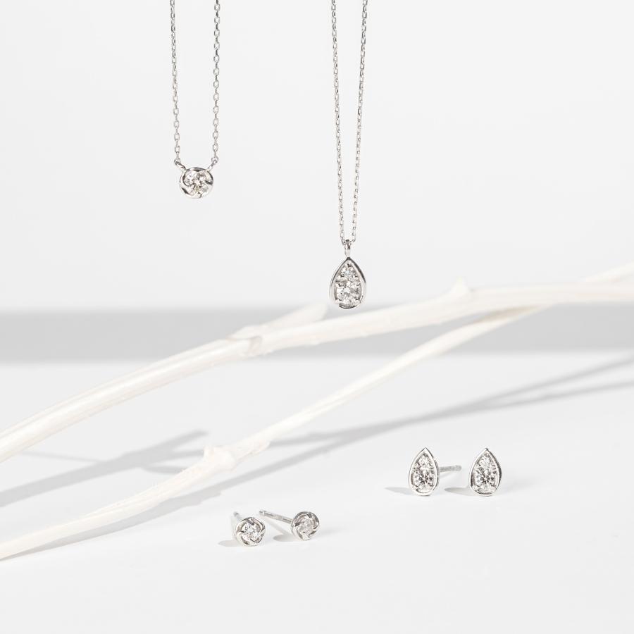 ピアス プラチナ PT900 ダイヤモンド 0.1ct L&Co.（エルアンドコー）プレゼント 彼女 妻 ギフトの画像