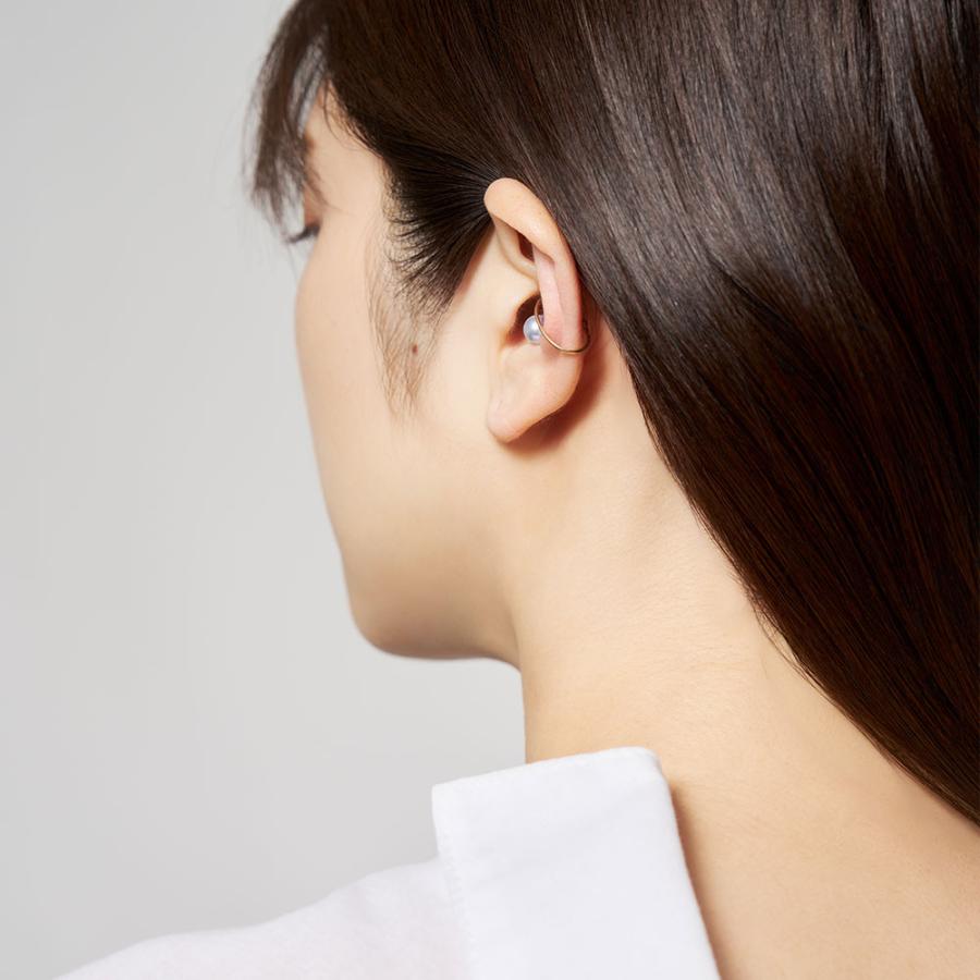イヤーカフ K10 イエローゴールド カラーシェルパール 真珠  ブルー 水色 シンプル    推し L&Co.（エルアンドコー） | Jewel closet by L&Co. | 02