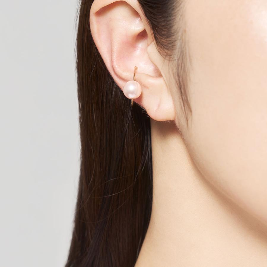イヤーカフ K10 イエローゴールド カラーシェルパール 真珠   ベビーピンク ピンク シンプル 推し L&Co.（エルアンドコー） | Jewel closet by L&Co. | 02