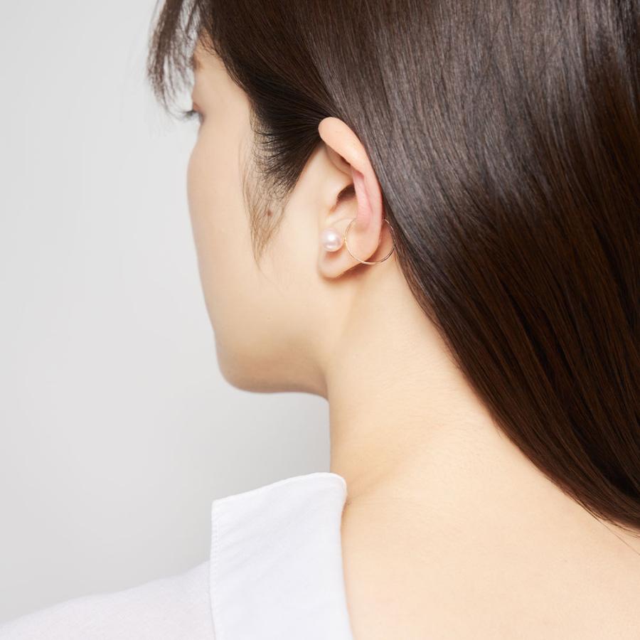 イヤーカフ K10 イエローゴールド カラーシェルパール 真珠   ベビーピンク ピンク シンプル 推し L&Co.（エルアンドコー） | Jewel closet by L&Co. | 03