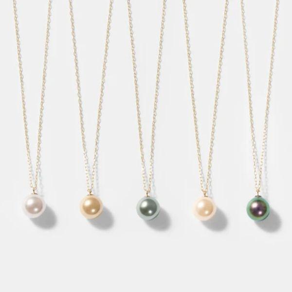 Jewel closet by L&Co. ネックレス K10 イエローゴールド カラーシェル