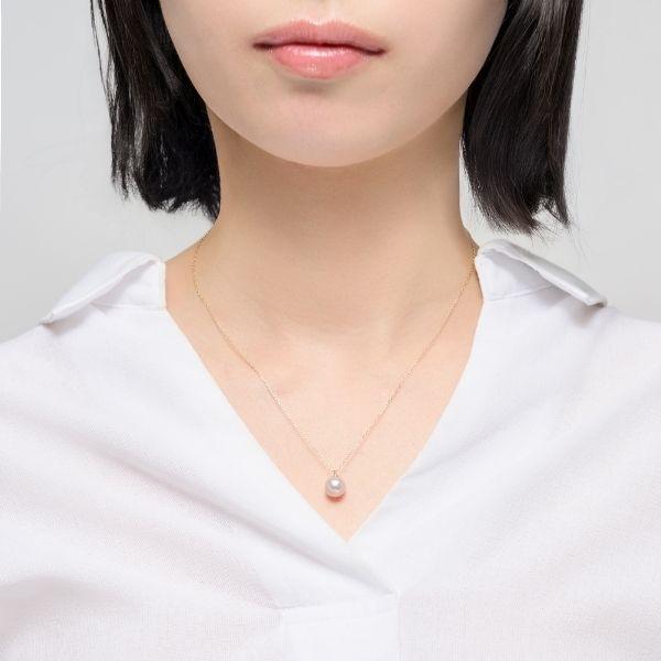 ネックレス K10 イエローゴールド カラーシェルパール 真珠 8mm　ライトピンク 大人 華やか 推し L&Co.（エルアンドコー) | Jewel closet by L&Co. | 02
