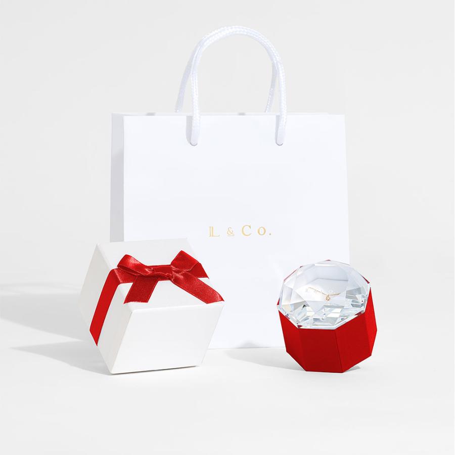 Jewel closet by L&Co. ラッピング ギフト箱 ガラス ブルー レッド