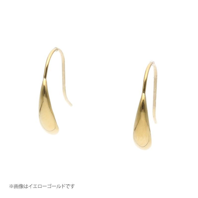 ピアス レディース 地金 シンプル K10 10金 フック L&Co