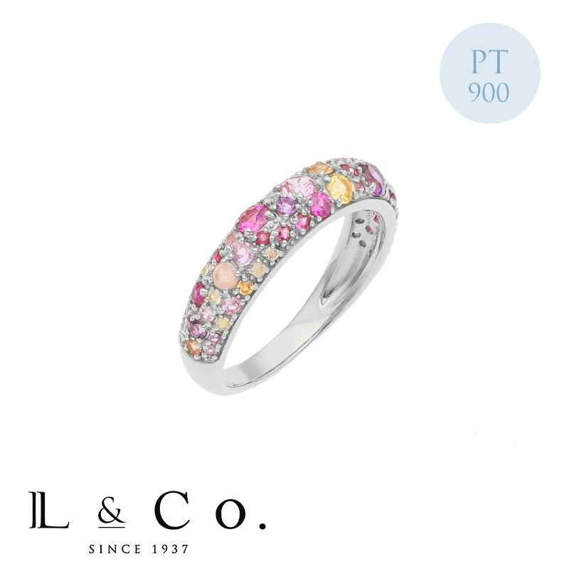 Jewel closet by L&Co. リング プラチナ Pt900 Laugh 900 カラフル 