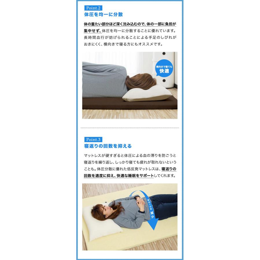 1年保証 低反発マットレス シングル 低反発 マットレス 低反発マット低 