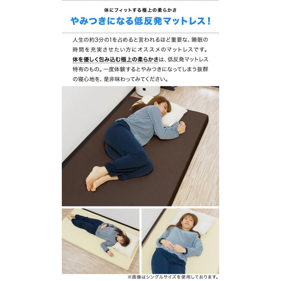 1年保証 マットレス 低反発マットレス ダブル 低反発マット低
