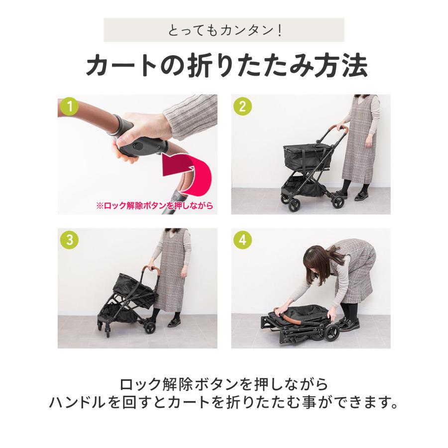 1年保証 キャリーカート ショッピングカート 保冷バッグ付き