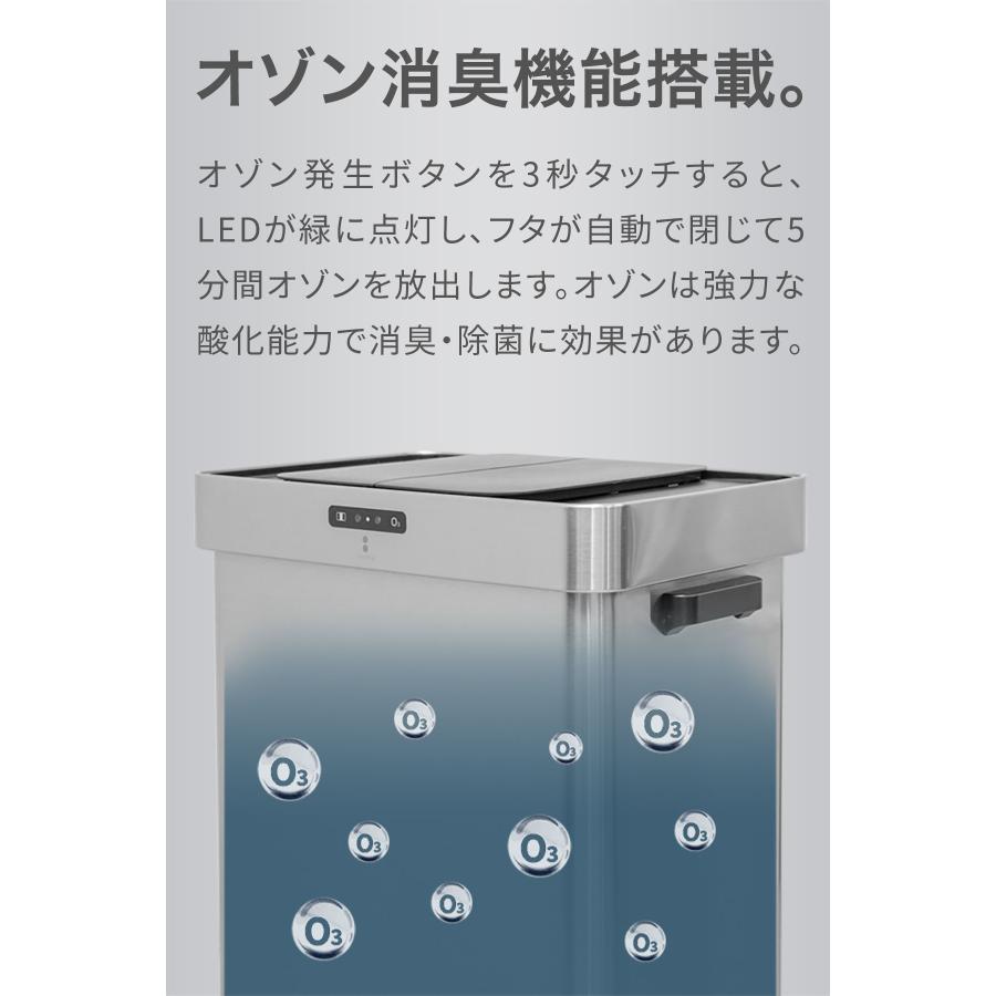 1年保証 ゴミ箱 自動開閉 50L センサー オゾン 消臭 除菌 臭わ 1年保証 ゴミ箱 自動開閉 50L センサー オゾン 消臭 除菌 臭わ