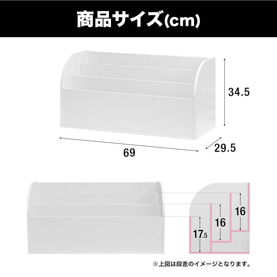 【新品未開封】本棚 絵本 マガジンラック 未使用1台 1年保証 マガジンラック 幅80cm ワイドタイプ 絵本棚 絵本ラック