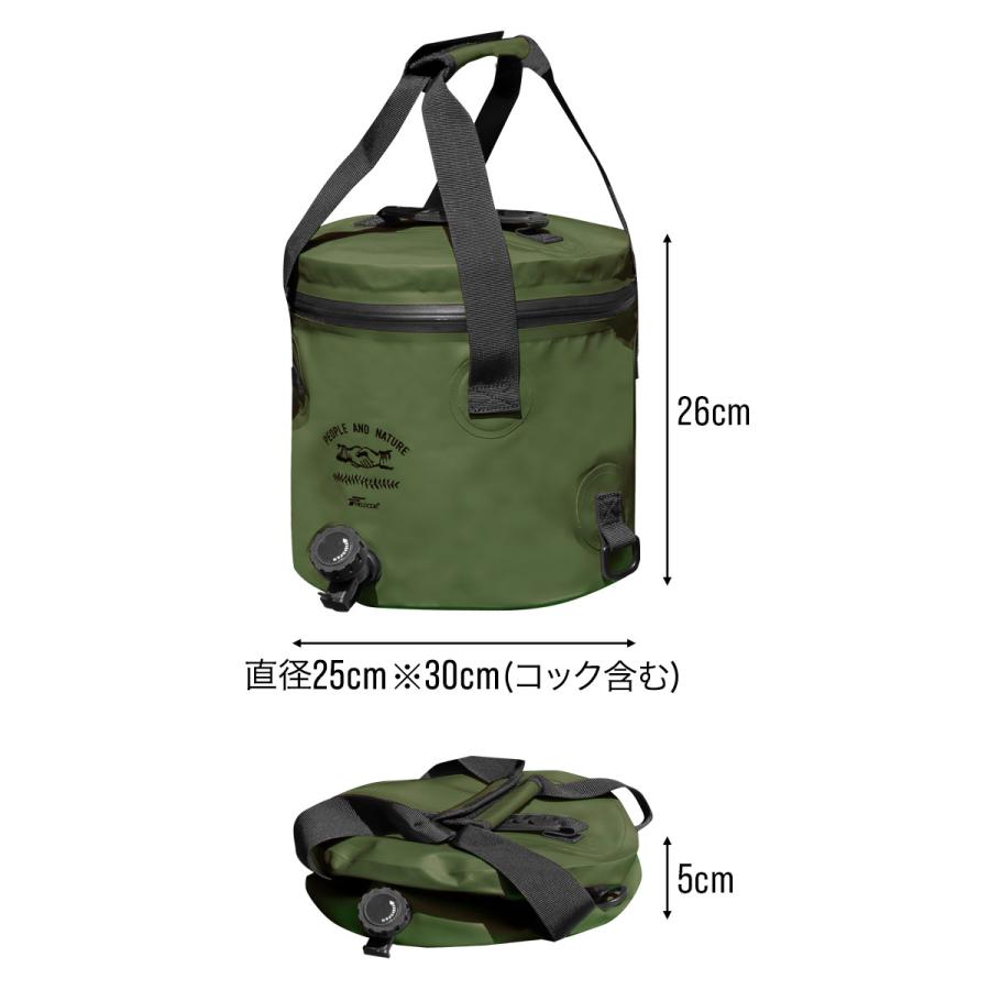 FIELDOOR 1年保証 ウォータージャグ 折りたたみ 10リットル 10L