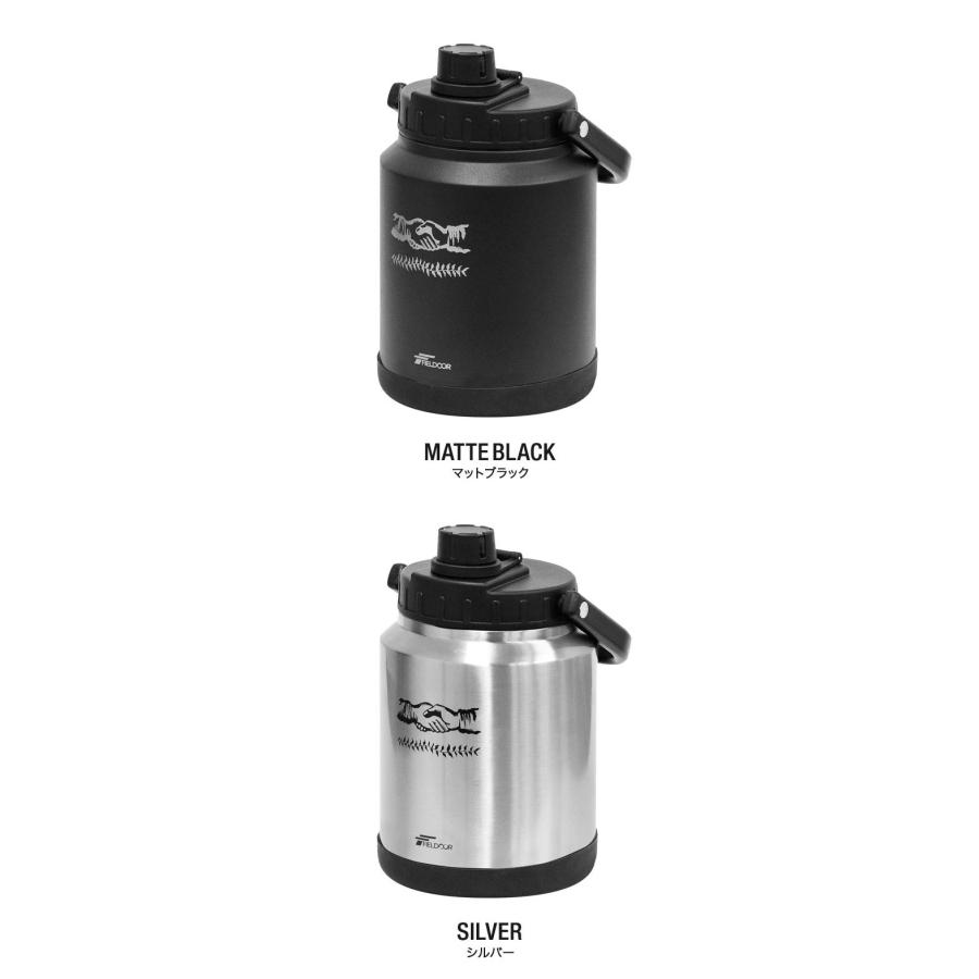 1年保証 アイスコンテナ 1.9L ウォータージャグ 小型 キャンプ用 氷入れ アウトドア 保冷 保温 水筒 広口 大容量 ステンレス 真空断熱  FIELDOOR 送料無料