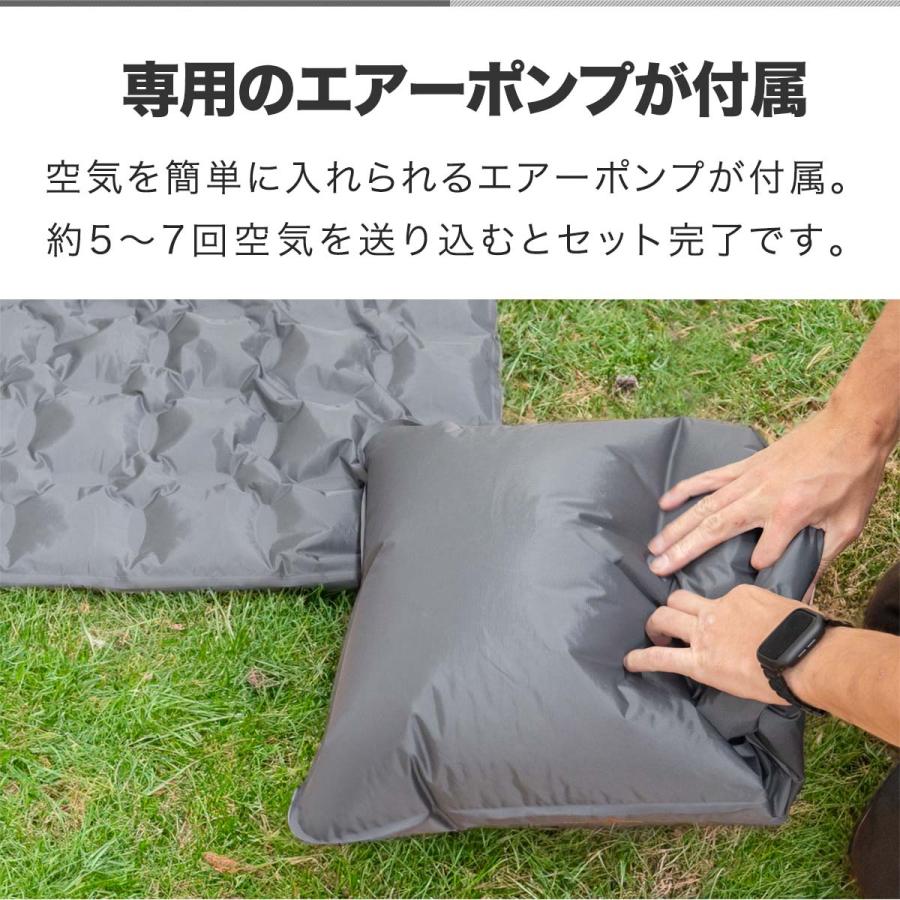 FIELDOOR 1年保証 キャンプマット エアーマット 196cm×118cm FIELDOOR 1年保証 キャンプマット エアーマット 196cm×118cm