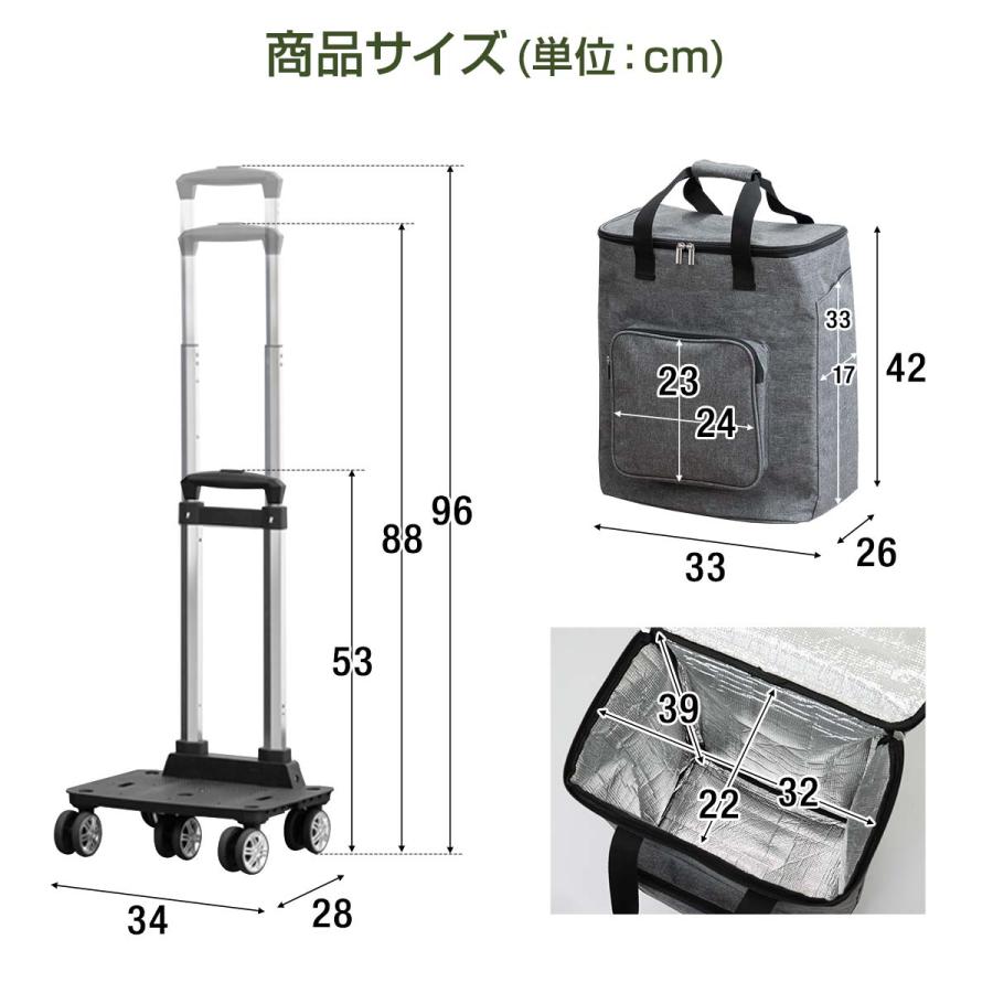1年保証 ショッピングカート 横押し 押し引き 大容量 26L 2WAY 1年保証 ショッピングカート 横押し 押し引き 大容量 26L 2WAY