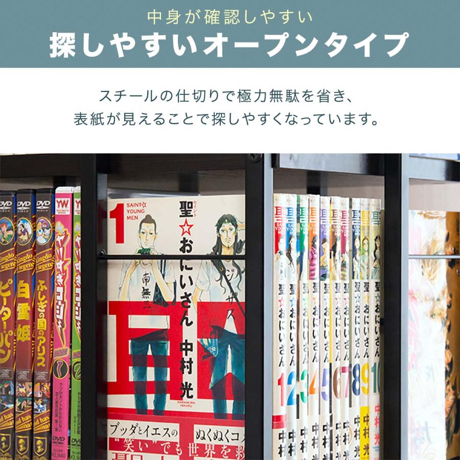 1年保証 本棚 回転 7段 スリム 大容量 回転式本棚 幅40×40cm 高さ154cm 4面 360度回転 省スペース 収納 コミックラック タワーラック 棚 回転棚 送料無料｜l-design｜05