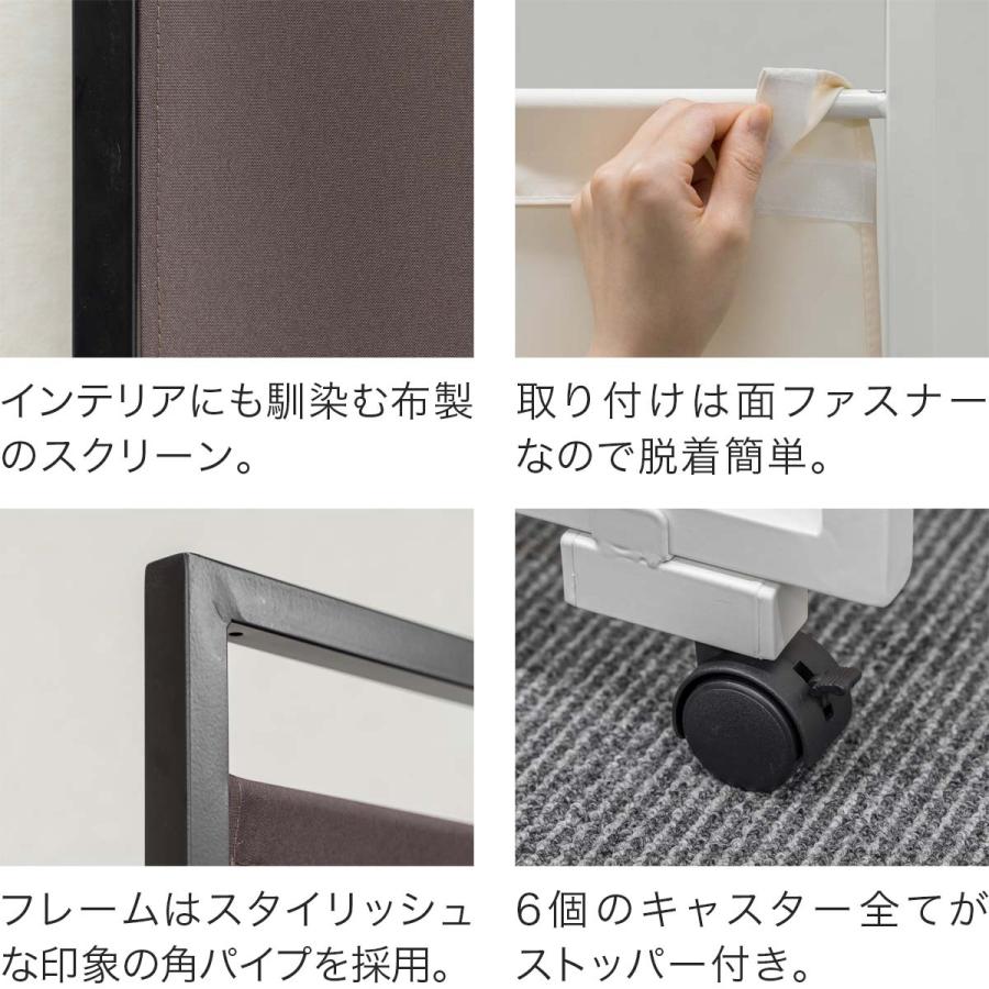 1年保証 パーテーション 3連 高さ180cm 折りたたみ 間仕切り 衝立 布