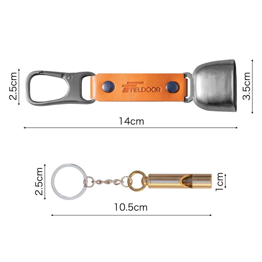 FIELDOOR（フィールドア） 1年保証 熊よけ鈴 ホイッスル 消音機能 磁石