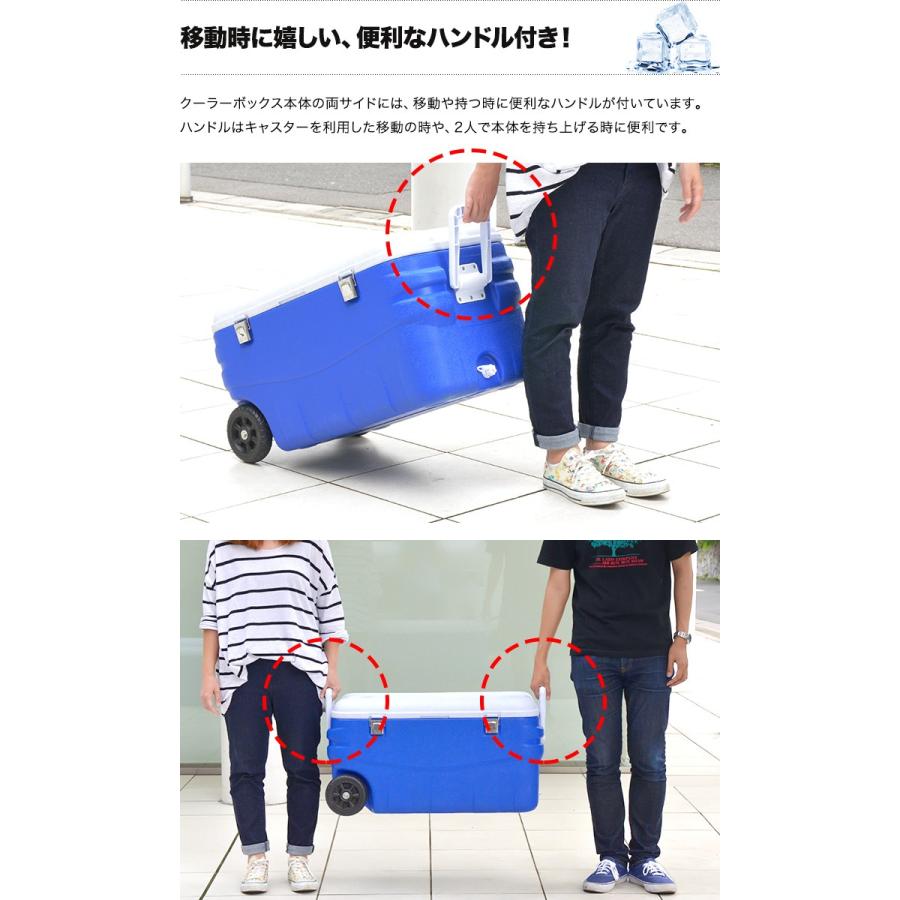 FIELDOOR 1年保証 クーラーボックス キャスター付 80L 保冷 FIELDOOR 1年保証 クーラーボックス キャスター付 80L 保冷