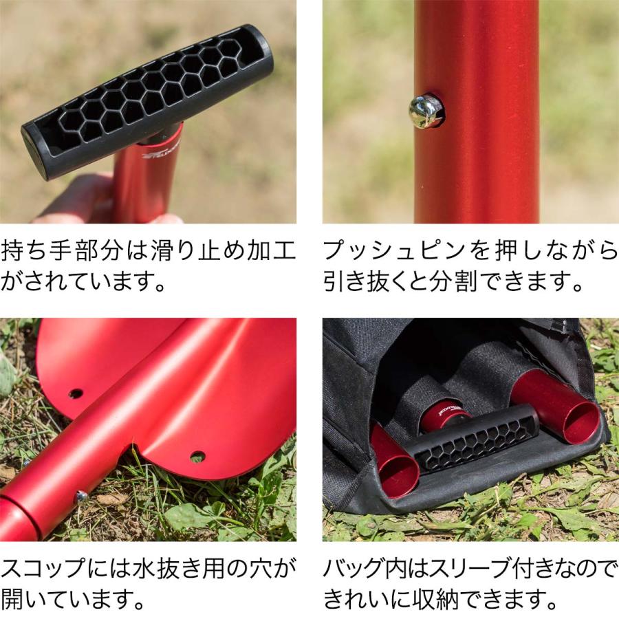 1年保証 雪かきスコップ 55-107cm長さ調節可能 大型 連結 折りたたみ